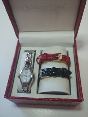 Coldwater Creek Ladies Quartz Watch w/ Box & Three Bands