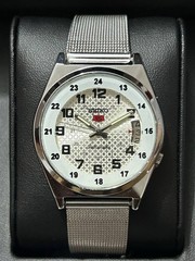 Vintage Refurbished Seiko Automatic Silver Dial D/D Men Wrist Watch 36MM