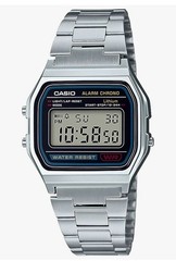Casio A158WA-1JH Classic Digital Watch Silver Stainless Steel Alarm Japan