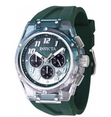 Invicta S1 Rally Prism Color Flip Men’s 44mm Clear Case Chrono Watch 47351