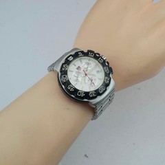 TAG Heuer Formula 1 CAC1110 Chronograph Quartz White Dial Men Watch Used