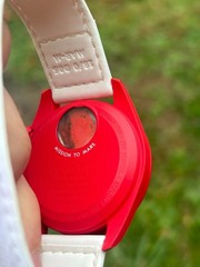 Genuine Swatch x Omega Bioceramic Moonswatch Mission To Mars (w/ Extra Red Strap