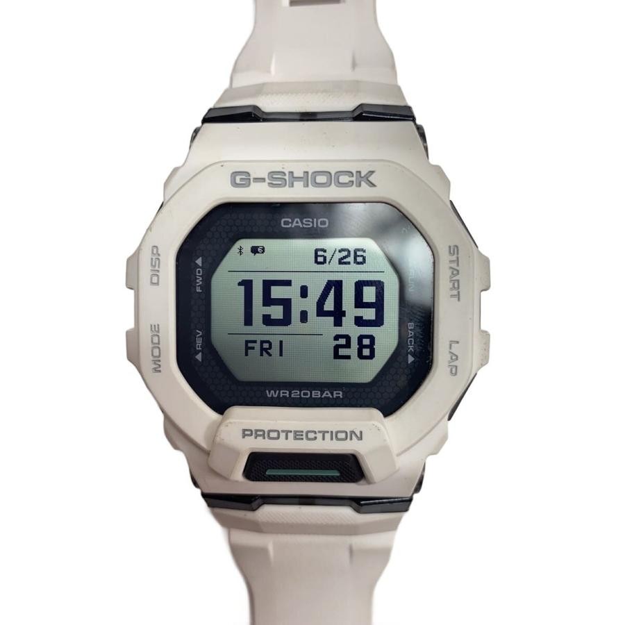CASIO GBD-200 Digital Quartz Watch Rubber Strap White