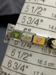 Claire’s CUTE Silver Toned Watch WITH CHARMS 6.1″ Metal Expansion Band NEW Btry