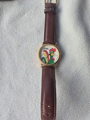 Vintage 1996 Unisex Kellogg’s Corn Flakes “Corny” Gold Tone 33mm Watch