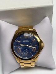 Fossil AM4566 Women’s Stainless Steel Analog Blue Dial Quartz Wrist Watch
