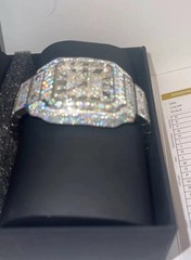 Men’s 1 of 1 Moissanite GRA Certified Iced Out Watch