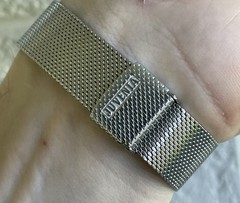 Vintage Juvenia Watch AMÉRICAINE Gondolo Intigrated Bracelet Mid Century Modern