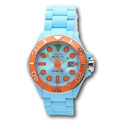 Invicta Grand Diver Playa Men’s 42mm Light Blue & Orange Aqua-Plated Watch 49484