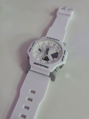 Casio G-SHOCK Analog-Digital Quartz 45mm White Resin Strap 200m WR