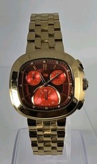 JBW CHRONOGRAPH MEN’S STAINLESSTEEL WATER RESISTANS DIAMONDS 18k GOLD PLATED