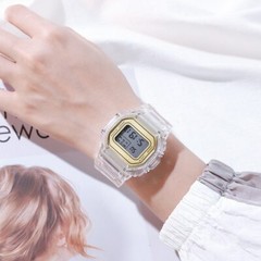 Reloj De Pulsera Deportivo Digital Transparente Para Hombre Mujer Cronógrafo LED