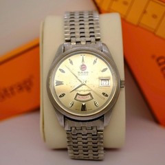 Rado Daymaster 30 Jewels Automatic Watch 37.8mm Gold Dial Swiss Vintage Working
