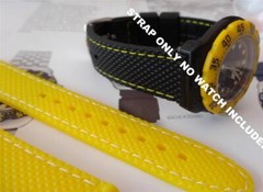 QUALITY RUBBER 18MM YELLOW STRAP BAND FOR TAG F1 FORMULA ONE 380.513/1