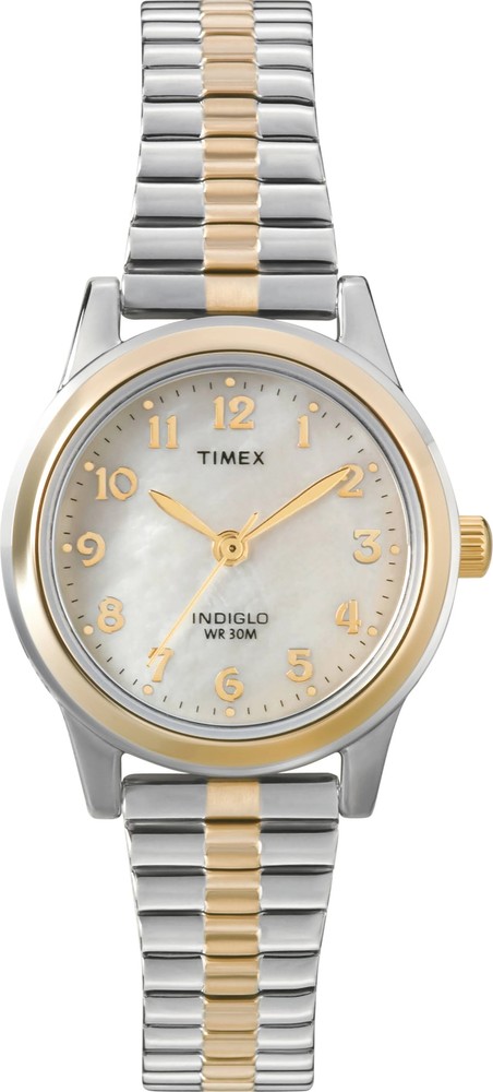 Timex T2M828 Women’s Essex Avenue Two-Tone Stainless Steel Expansion Band Watch