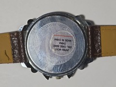 Vellacio Men’s Watch Round Silver faux chronograph – needs band