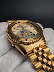 Rare Regatta by Telux Martime Flags Watch 500 ft WR Not Working For Repair