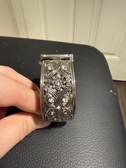 Vintage Vivani by Accutime Lady’s Watch Decorative Cuff Band – Beautiful