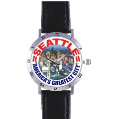 SEATTLE AMERICA’S GREATEST CITY WATCH: SPACE NEEDLE,WASHINGTON,RARE COLLECTIBLE!