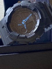 G‐SHOCK GA‐100C Gray ×Light blue/Battery ・ Near