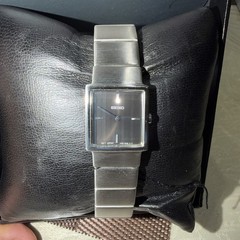 Seiko Unisex Analog Quartz Watch Black/Silver