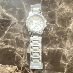 DMQ Women’s Silver Tone Analog Quartz Chronograph Bracelet Watch White Dial