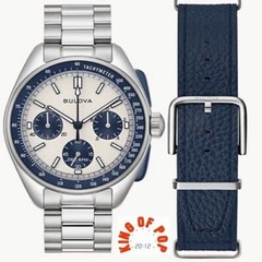 Bulova Lunar Pilot 98K112 Cronógrafo 5BAR *FREE SHIPPING*