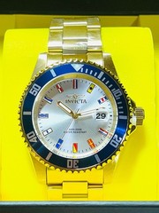Invicta Pro Diver Men 40 mm Stainless Steel Gold Silver Dial Pc32 Quartz – 49886