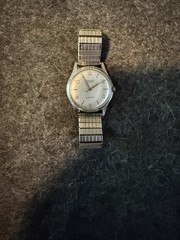 Vintage Gruen Precision Watch Men 33mm Silver Tone, Swiss ,Manual Wind. Running