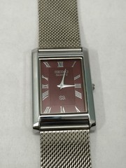 Vintage Refurbished Seiko Slim Tank Quartz Japan Men’s Wrist Watch