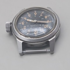 Vintage Bulova A17A Navigator Military Watch MIL-W-6433A Runs 32mm