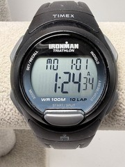 Timex 854 New Battery 2013 Mens Ironman Triathlon 40MM 8.5″ 10 Lap