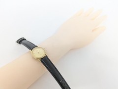 SEIKO Exceline Quartz Dress Watch 3 Hand Gold Dial Gold Case wrist 16.0cm/6.3in