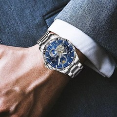 42MM GLENAW Men’s Automatic Watch Luxury Waterproof Stainless Steel Luminous NEW