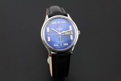 VINTAGE RADO GREEN HORSE DELUXE 30 JEWELS DAYMASTER 38mm JUMBO SIZE MEN`S WATCH