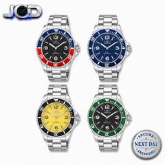 Invicta Rowan 40mm Men’s Watch Lot of 4 Blue Pepsi Green Yellow Steel Brand New