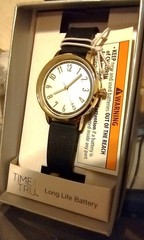 Time & Tru Women’s Wristwatch, NIB, 1.3″ dia face, quartz, long life battery