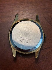 BEAUTIFUL 17 Jewel Swiss Mechanical Mens Watch 1960s 35mm Gold Filled NOT WRKING