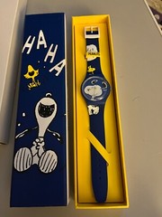 Swatch X Peanuts Hee Hee Hee Watch Snoopy Woodstock