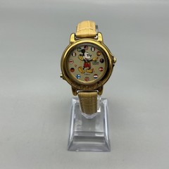 Vintage Lorus Womens Watch 33mm Mickey Mouse Disney V421-0020 Flags New Battery