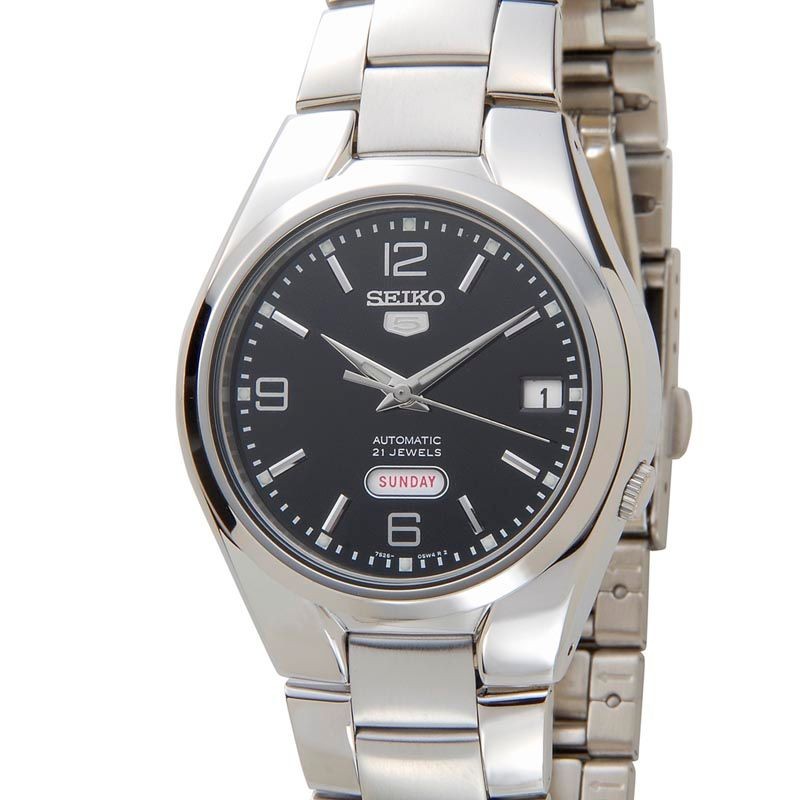 SEIKO men’s wristwatch SNK623K1 Seiko 5 automatic overseas model black new