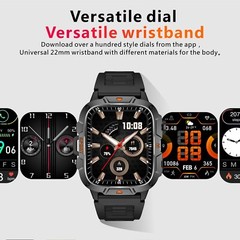 🔥 Smart Watch Men Women (Call Receive/Dial) Rugged Fitness Tracker Waterproof