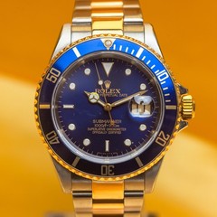 Rolex Submariner “Bluesy” Two Tone Yellow – Blue Dial 40mm – 16613