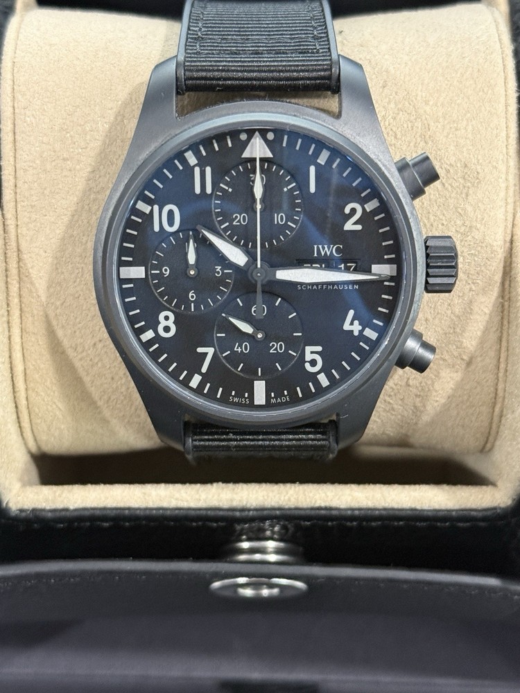 IWC Pilot’s Chronograph 41 Top Gun IW388106 Black Dial 41MM Men’s Full Set 2026