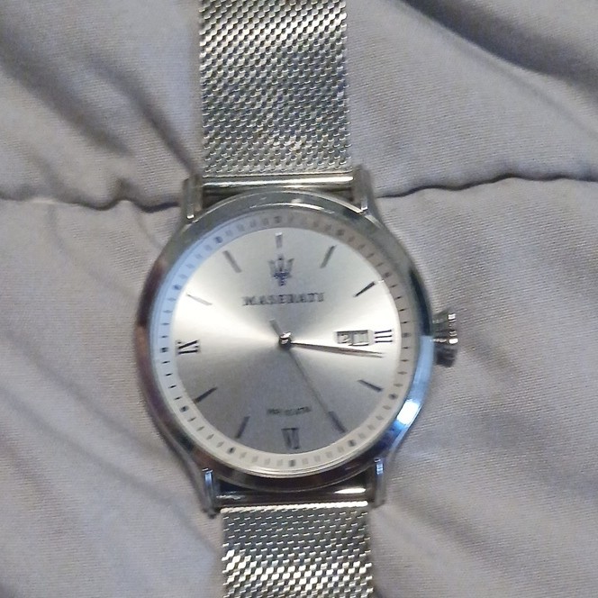 Maserati Quartz Silver Epoca Watch Mens