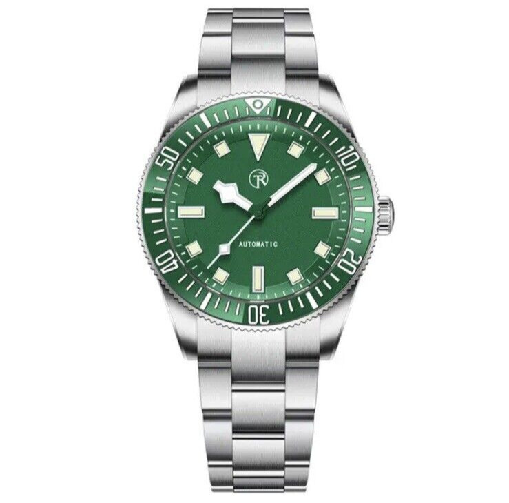 RollsTimi Men’s Watches NH35 Luxury Mechanical Wristwatch Automatic Sport GREEN
