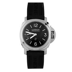 Panerai Luminor Logo Stainless Steel Black Dial 44mm Pam01084 Full Set