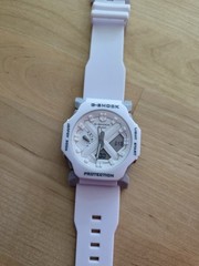 Casio G-SHOCK Analog-Digital Quartz 45mm White Resin Strap 200m WR
