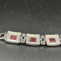 Vintage 2006 Gems 925 Solid Sterling Silver and Multi Gemstone Quartz Watch