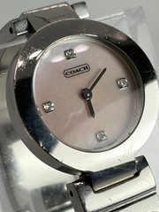COACH Pink Shell Quartz with Box and Authenticity